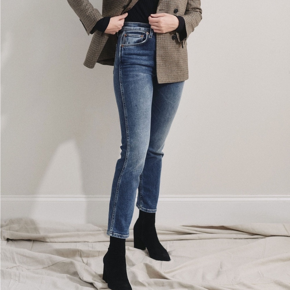 Re/Done 50’s Cigarette Jeans in Retro Stone Wash